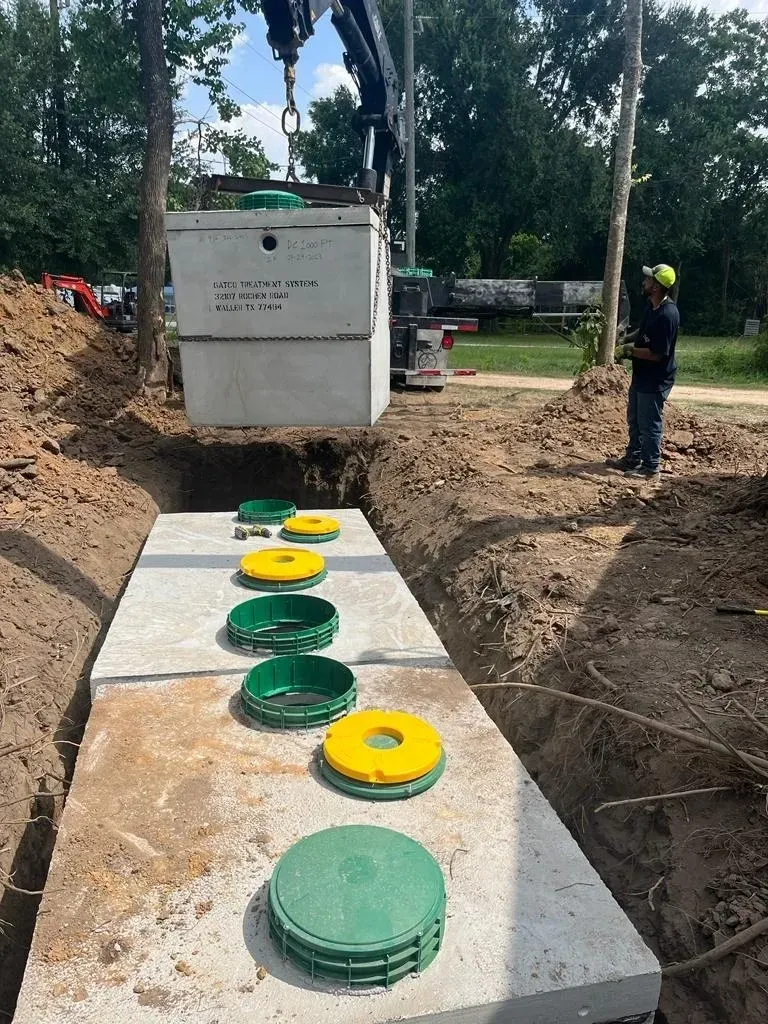 Civil site engineering and grading work in progress
