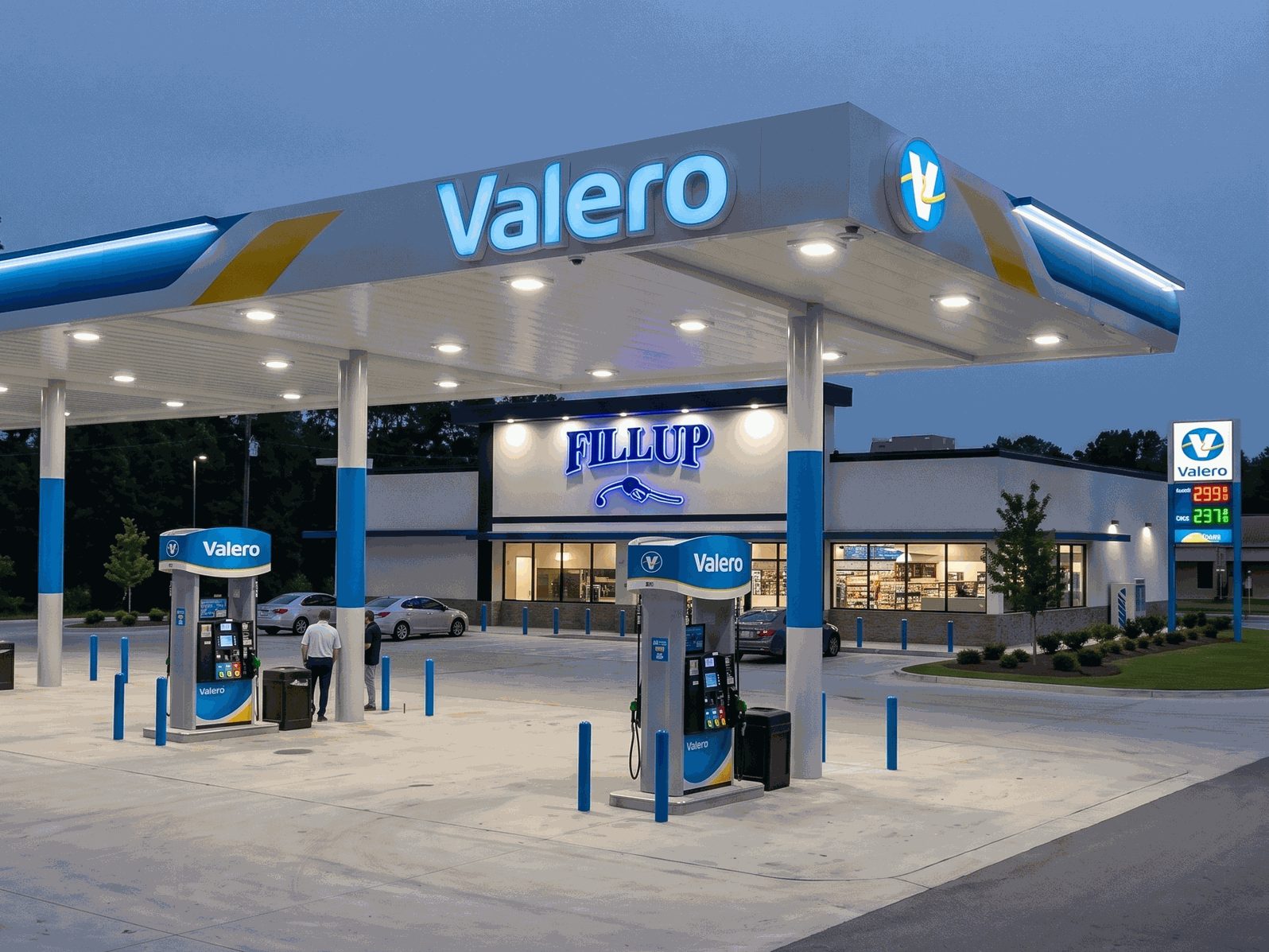 Valero gas station project delivered by ENGCO Group in Texas.